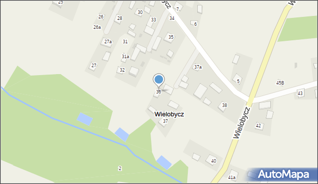 Wielobycz, Wielobycz, 36, mapa Wielobycz