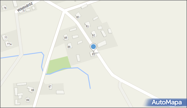 Wielodróż, Wielodróż, 83, mapa Wielodróż