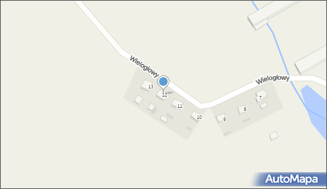 Wielogłowy, Wielogłowy, 12A, mapa Wielogłowy