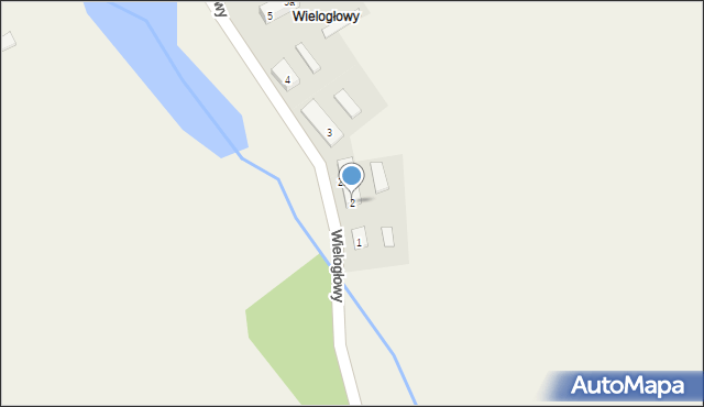 Wielogłowy, Wielogłowy, 2, mapa Wielogłowy