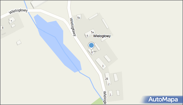 Wielogłowy, Wielogłowy, 4, mapa Wielogłowy