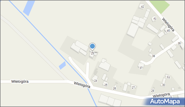 Wielogóra, Wielogóra, 23, mapa Wielogóra