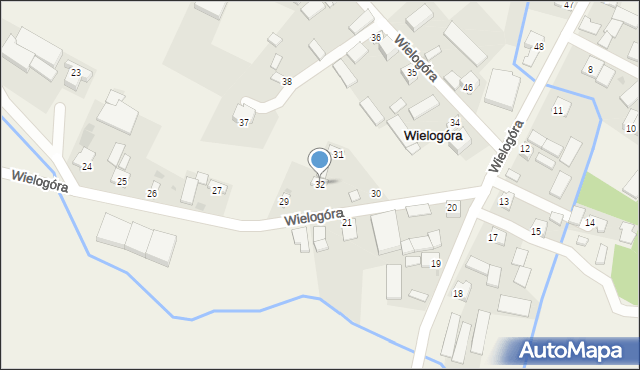 Wielogóra, Wielogóra, 32, mapa Wielogóra