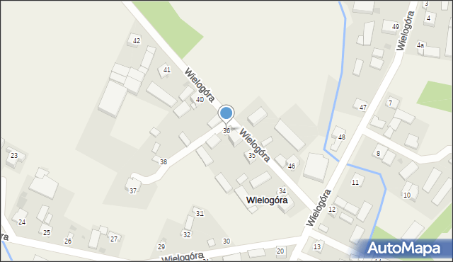 Wielogóra, Wielogóra, 36, mapa Wielogóra