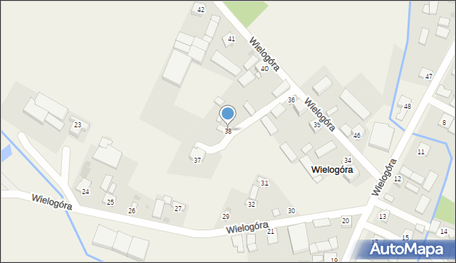 Wielogóra, Wielogóra, 38, mapa Wielogóra