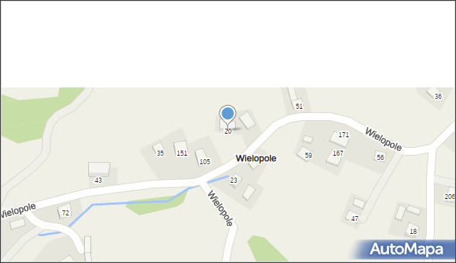 Wielopole, Wielopole, 20, mapa Wielopole