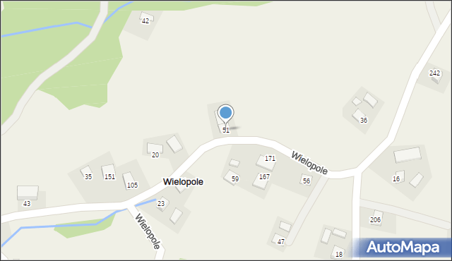 Wielopole, Wielopole, 51, mapa Wielopole