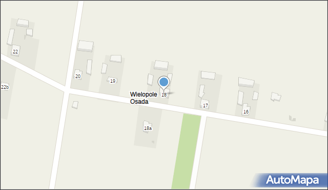 Wielopole, Wielopole, 18, mapa Wielopole