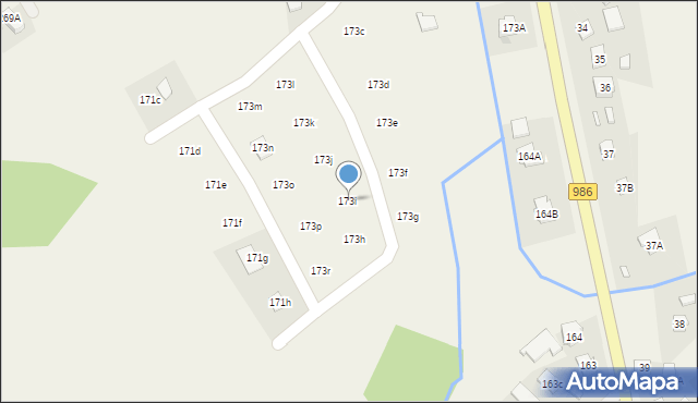 Wielopole Skrzyńskie, Wielopole Skrzyńskie, 173i, mapa Wielopole Skrzyńskie