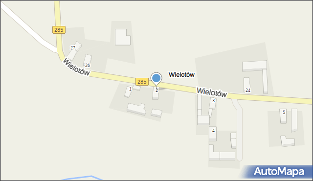 Wielotów, Wielotów, 2, mapa Wielotów