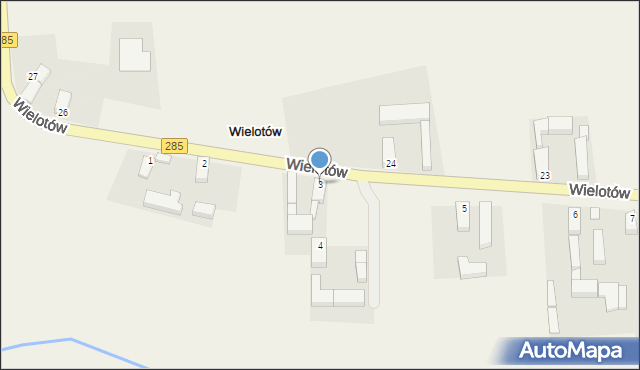 Wielotów, Wielotów, 3, mapa Wielotów