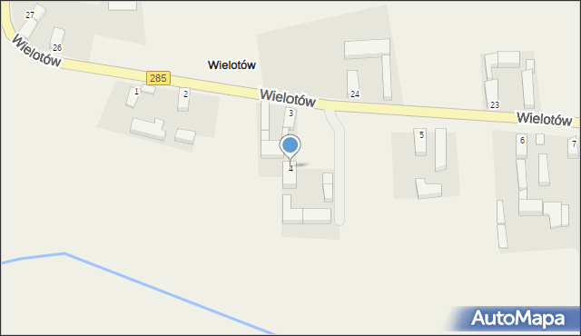 Wielotów, Wielotów, 4, mapa Wielotów