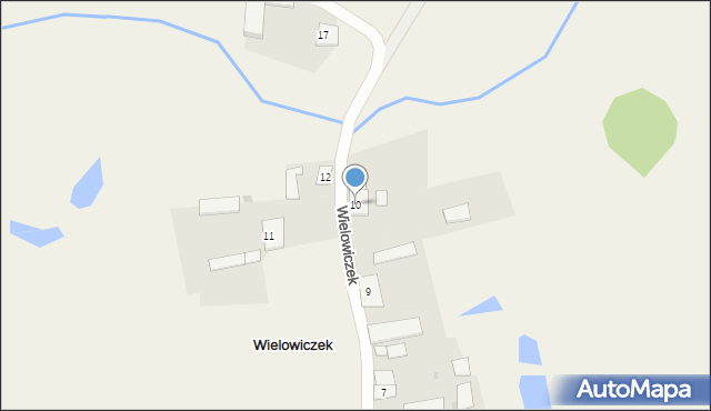 Wielowiczek, Wielowiczek, 10, mapa Wielowiczek