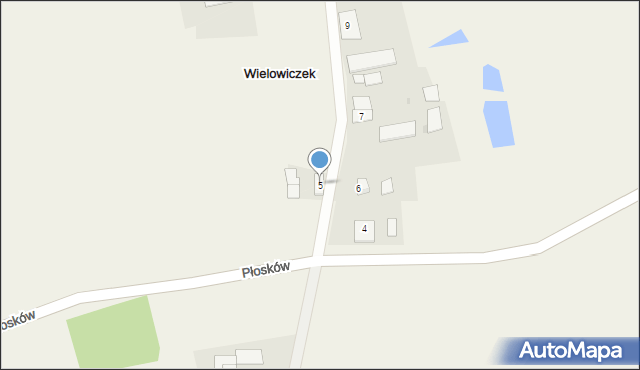 Wielowiczek, Wielowiczek, 5, mapa Wielowiczek