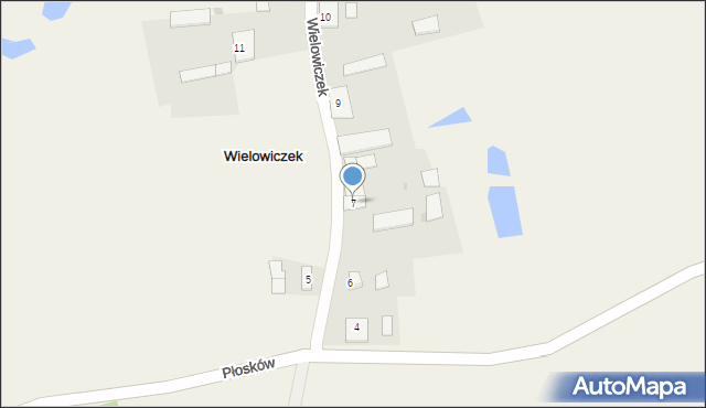 Wielowiczek, Wielowiczek, 7, mapa Wielowiczek