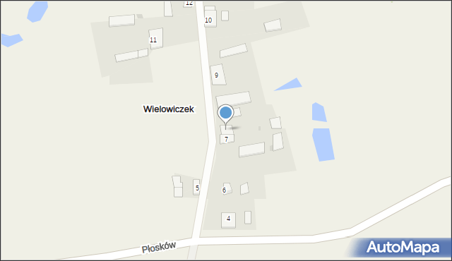 Wielowiczek, Wielowiczek, 8, mapa Wielowiczek