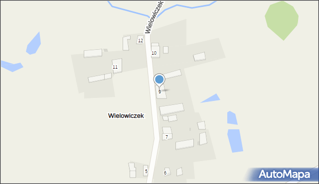 Wielowiczek, Wielowiczek, 9, mapa Wielowiczek