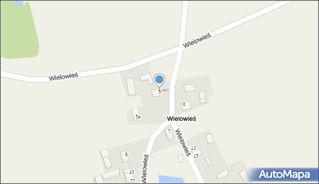 Wielowieś, Wielowieś, 5, mapa Wielowieś