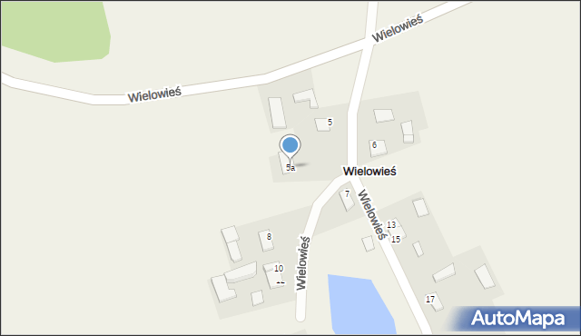 Wielowieś, Wielowieś, 5a, mapa Wielowieś