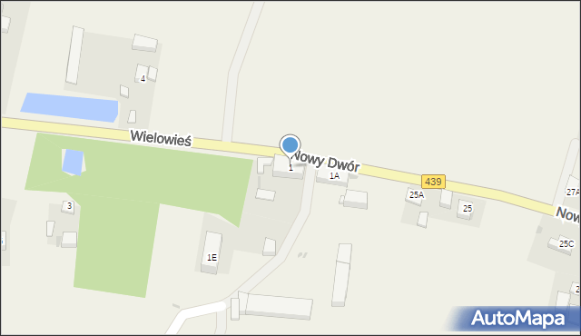 Wielowieś, Wielowieś, 1, mapa Wielowieś