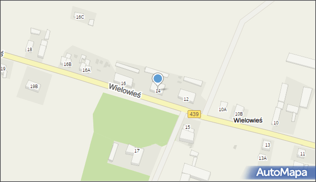 Wielowieś, Wielowieś, 14, mapa Wielowieś