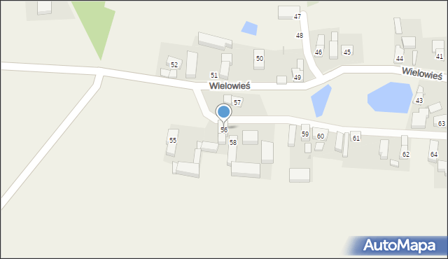 Wielowieś, Wielowieś, 56, mapa Wielowieś