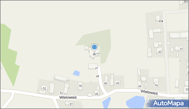 Wielowieś, Wielowieś, 69, mapa Wielowieś