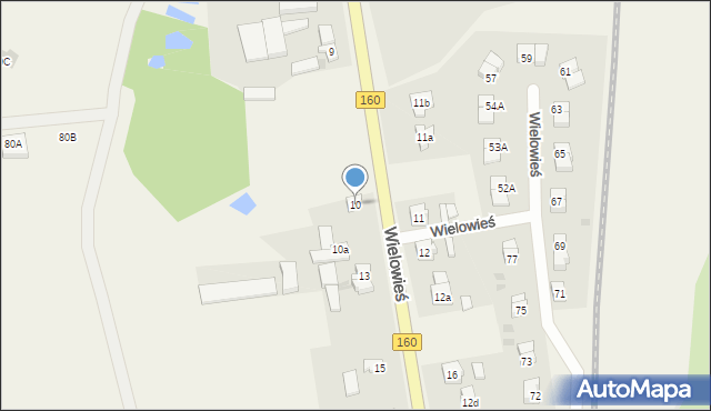 Wielowieś, Wielowieś, 10, mapa Wielowieś