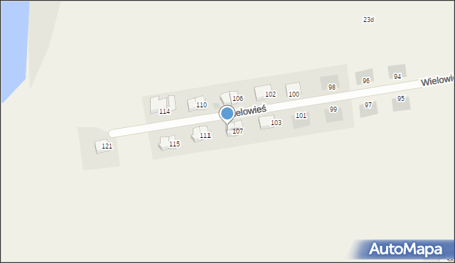 Wielowieś, Wielowieś, 109, mapa Wielowieś