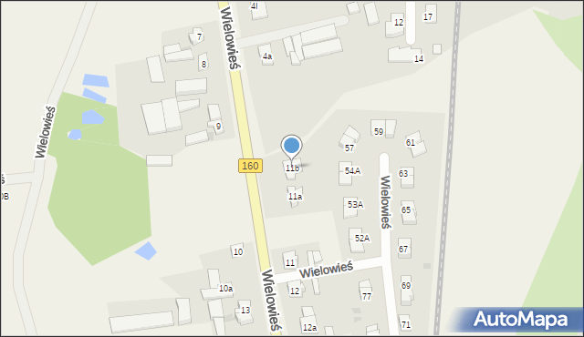 Wielowieś, Wielowieś, 11b, mapa Wielowieś