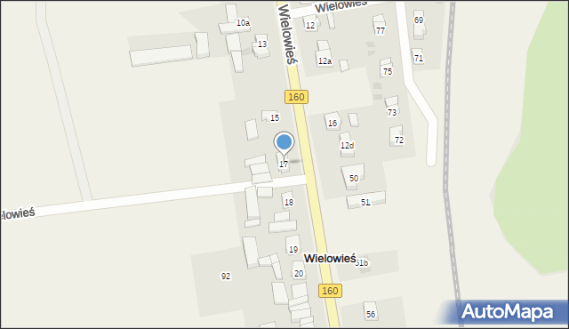 Wielowieś, Wielowieś, 17, mapa Wielowieś