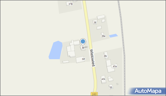 Wielowieś, Wielowieś, 39, mapa Wielowieś