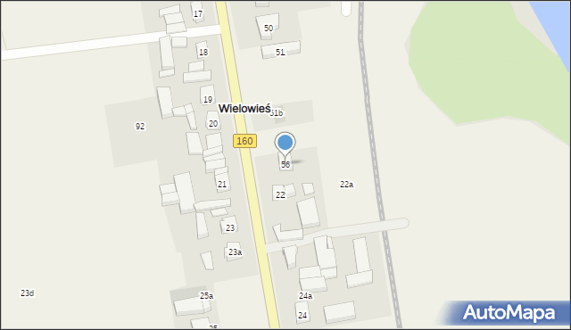 Wielowieś, Wielowieś, 56, mapa Wielowieś