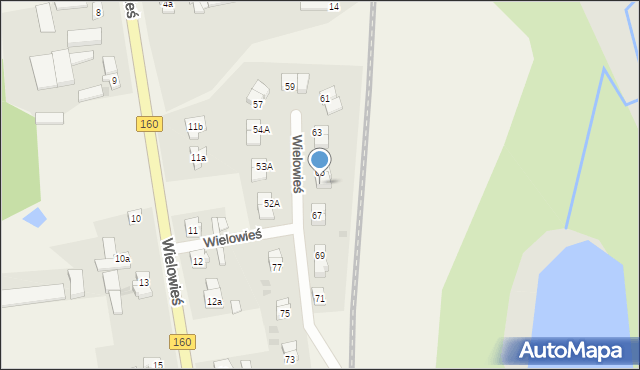 Wielowieś, Wielowieś, 66, mapa Wielowieś