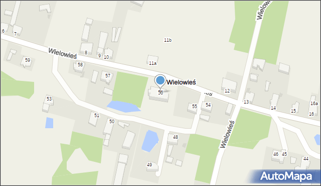 Wielowieś, Wielowieś, 56, mapa Wielowieś