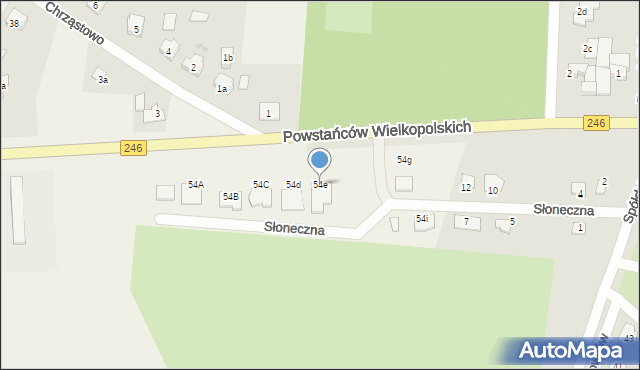 Wielowieś, Wielowieś, 54e, mapa Wielowieś