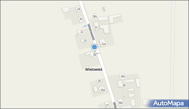 Wielowieś, Wielowieś, 34, mapa Wielowieś