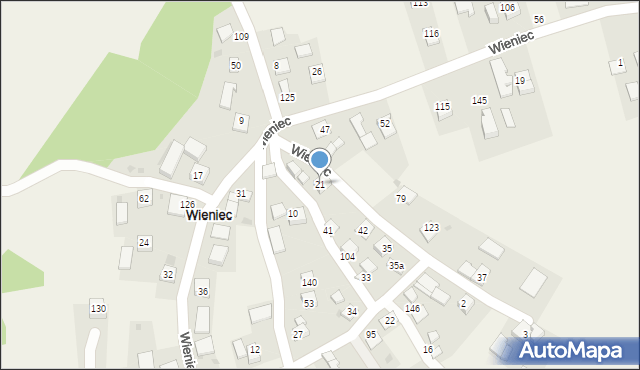 Wieniec, Wieniec, 21, mapa Wieniec