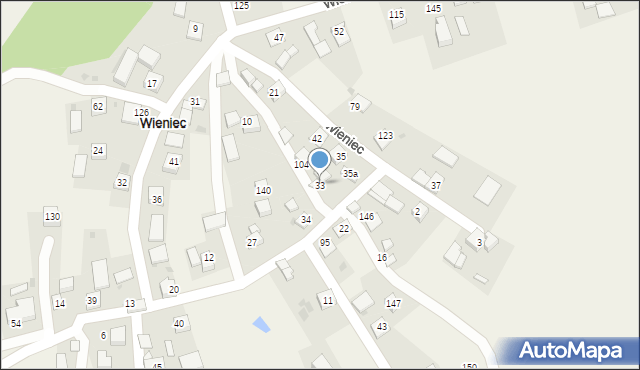 Wieniec, Wieniec, 33, mapa Wieniec