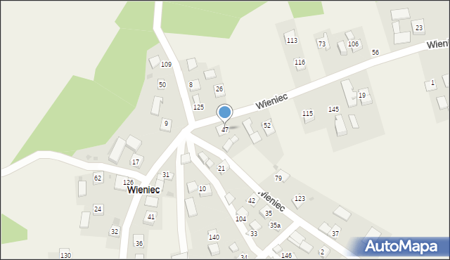 Wieniec, Wieniec, 47, mapa Wieniec