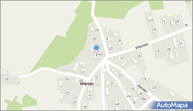 Wieniec, Wieniec, 9, mapa Wieniec