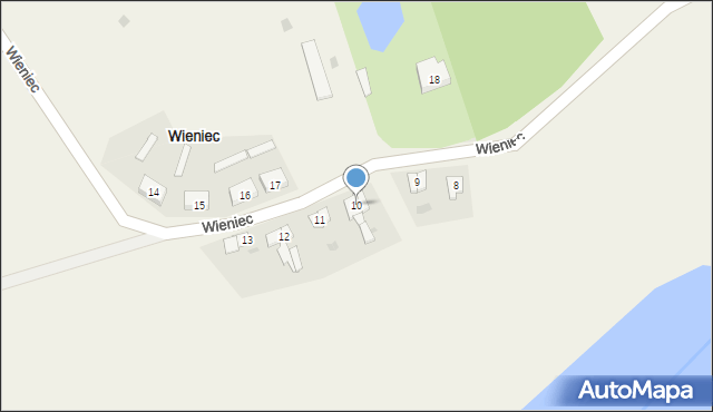 Wieniec, Wieniec, 10, mapa Wieniec