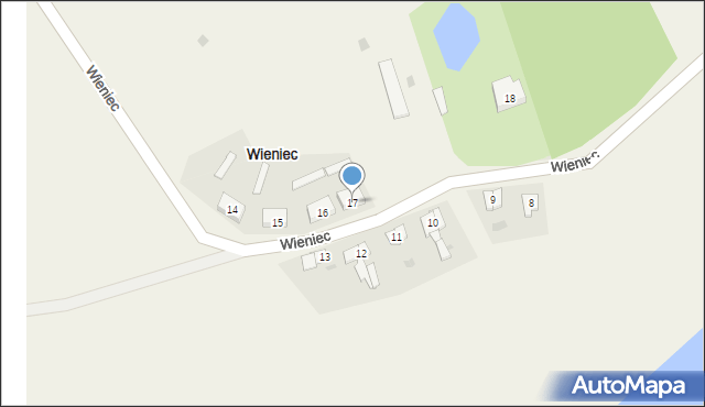 Wieniec, Wieniec, 17, mapa Wieniec