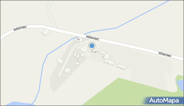 Wieniec, Wieniec, 7B, mapa Wieniec