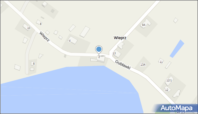 Wieprz, Wieprz, 2, mapa Wieprz