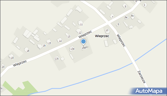 Wieprzec, Wieprzec, 10D, mapa Wieprzec