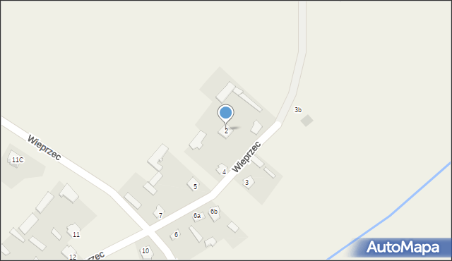 Wieprzec, Wieprzec, 2, mapa Wieprzec