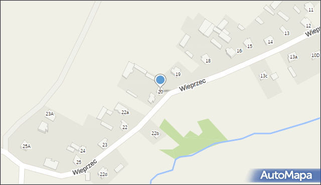 Wieprzec, Wieprzec, 20, mapa Wieprzec