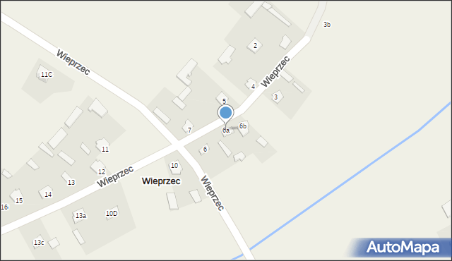 Wieprzec, Wieprzec, 6a, mapa Wieprzec