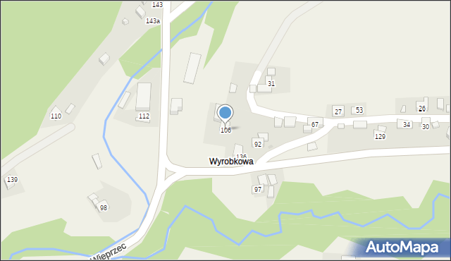 Wieprzec, Wieprzec, 106, mapa Wieprzec